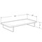 Azar Displays Clear Acrylic 22W x 3H 1/2 Thick Riser w/ Bumpers 515373 - alternate 2
